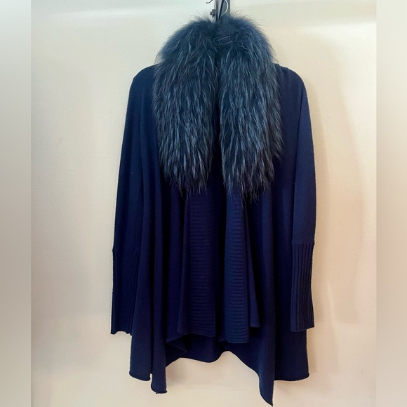 Izzy Fox Fur Sweater by Alice + Olivia